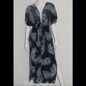 NWT palm print kimono